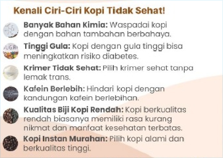 Ciri-ciri Kopi Tidak Sehat
